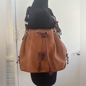 Dooney and Burke Florentine Hattieโ Leather Shoulder Bag